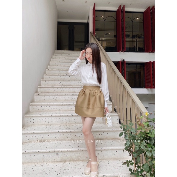 Chân váy phồng chất tafta cao cấp