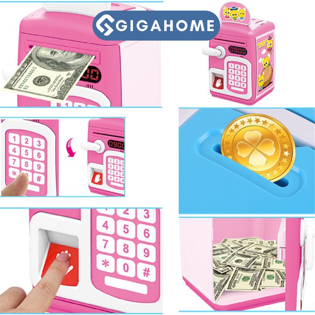 Két Sắt Điện Tử Mini Có Khóa Vân Tay Và Mật Khẩu Thông Minh Cho Bé GIGAHOME 9661