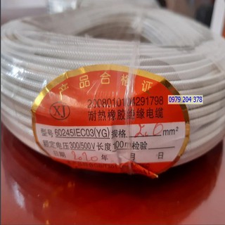 Dây điện chịu nhiệt 2ly-10m/cuộn