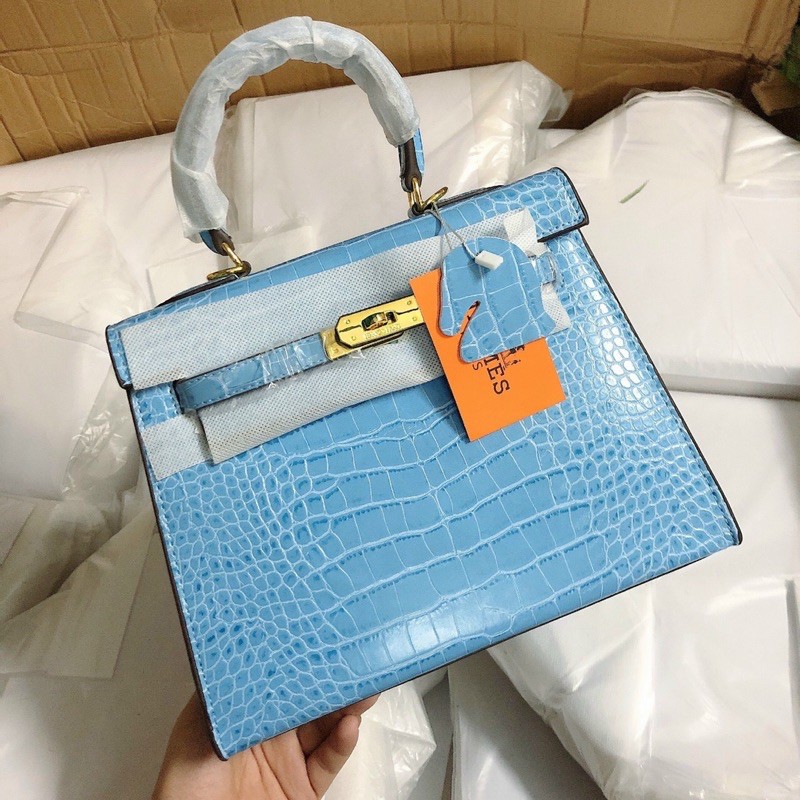 Túi Hm kelly da rắn