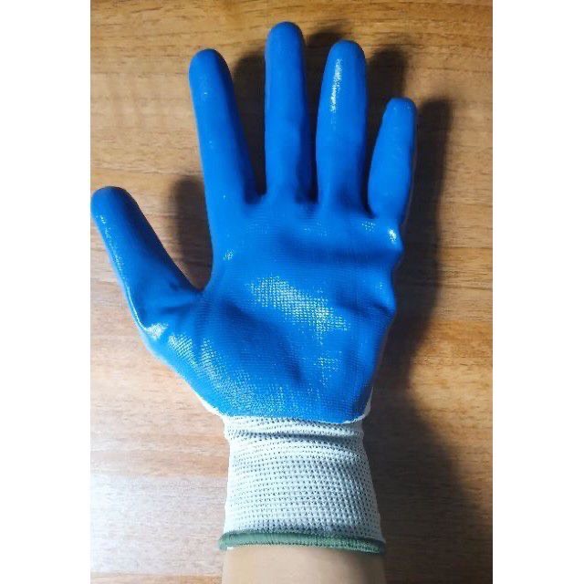 Găng tay bảo hộ phủ PU xanh siêu bền, thấm hút mồ hôi