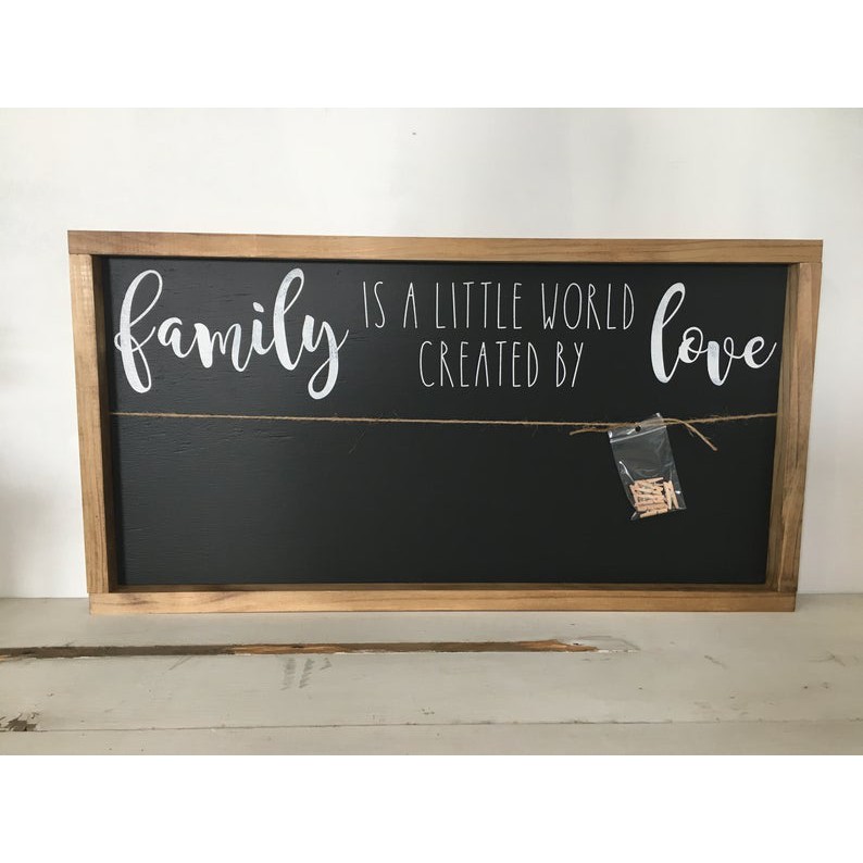 Khung treo ảnh decor trang trí FAMILY treo tường phong cách Vintage