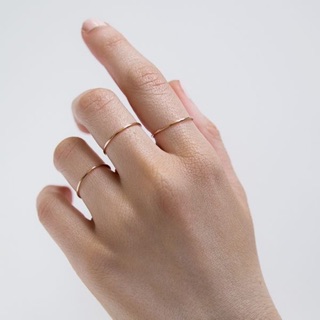 Nhẫn tròn mảnh (Bạc 925)