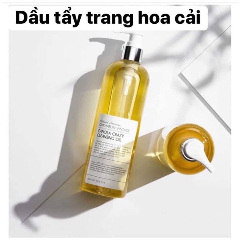 Dầu tẩy trang hoa cải Graymelin Vintage Canola Crazy Cleansing Oil