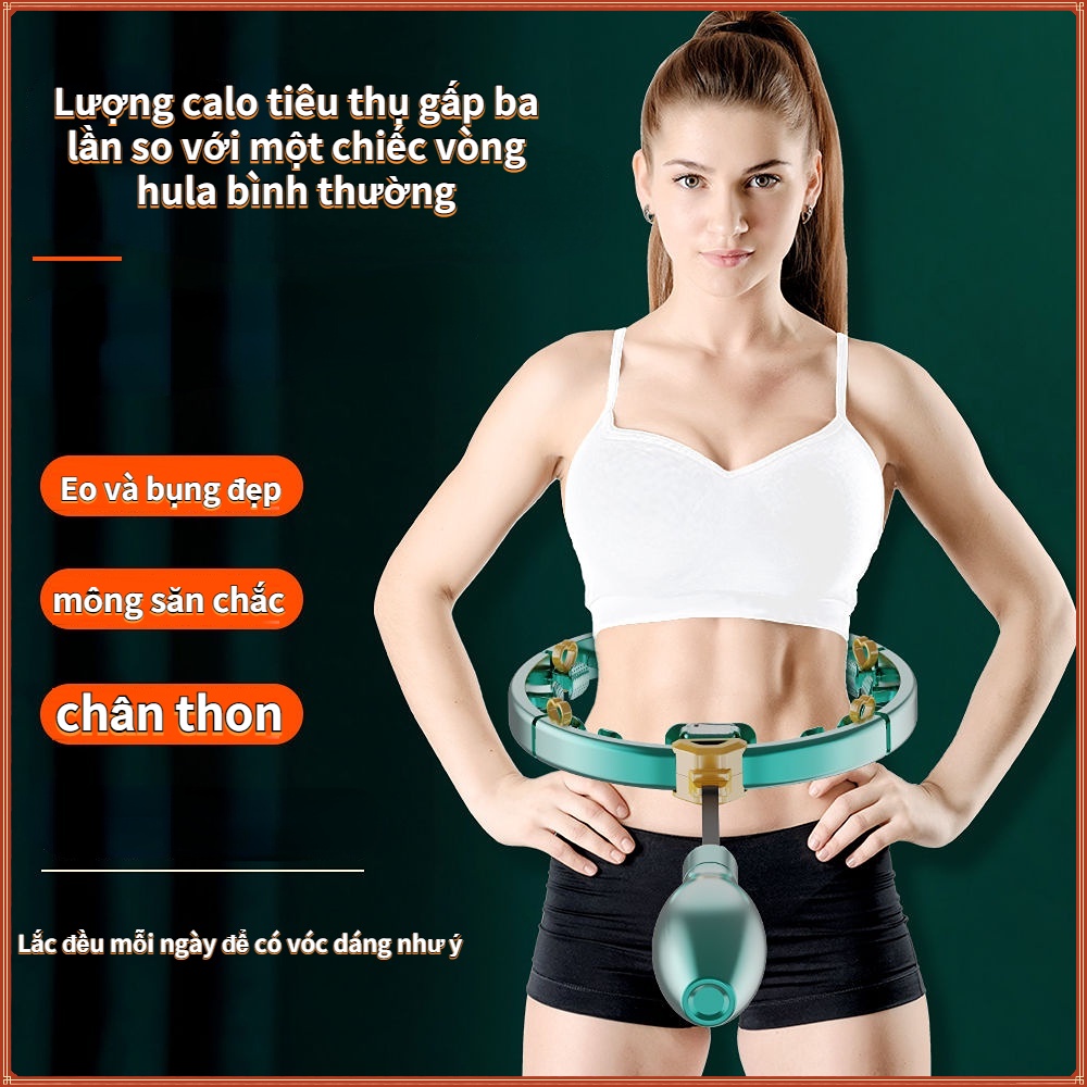 Vòng lắc eo massage bụng thông minh săn chắc thon gọn dáng hỗ trợ luyện tập gym tại nhà