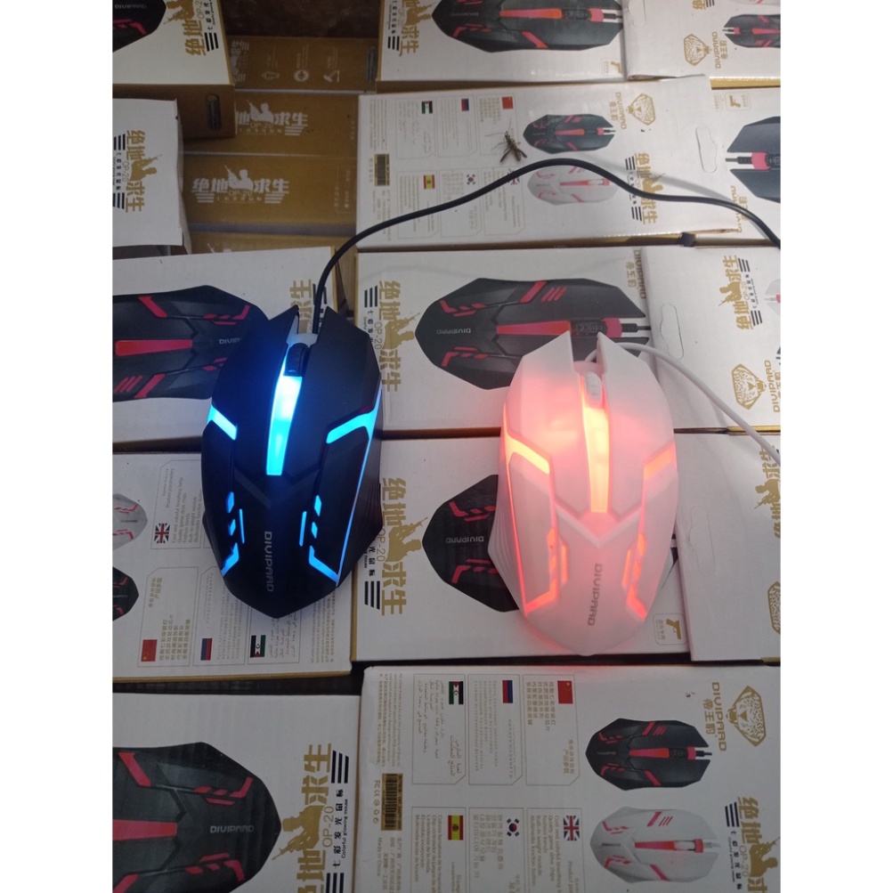 Chuột Led Chuột Chơi Game Có Dây 1000 Dpi Kèm Đèn Led Nền Dành Cho Pc/ Laptop
