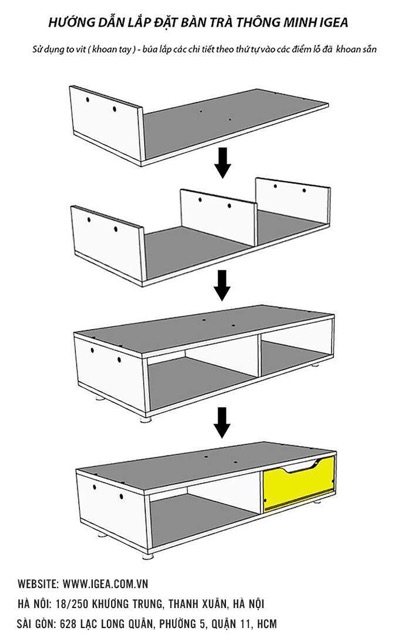 Bàn trà bắc âu phong cách hiện đại GP81