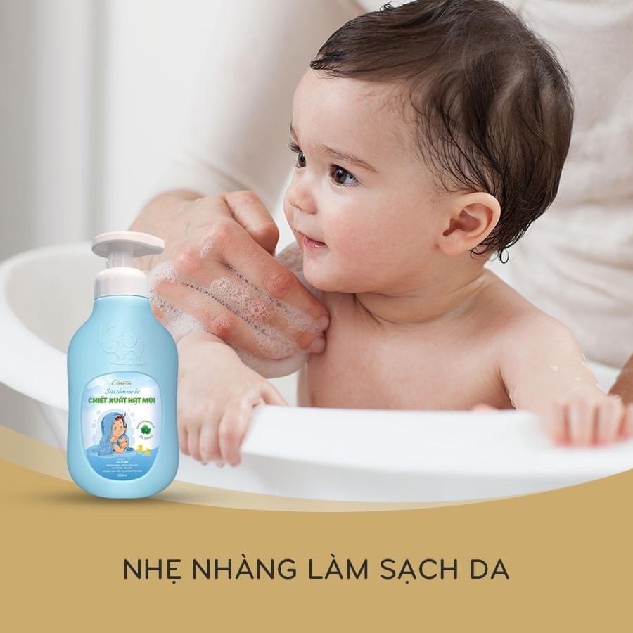 Sữa Tắm Cho Mẹ Bé Cenota Chiết Xuất Hạt Mùi 300ml