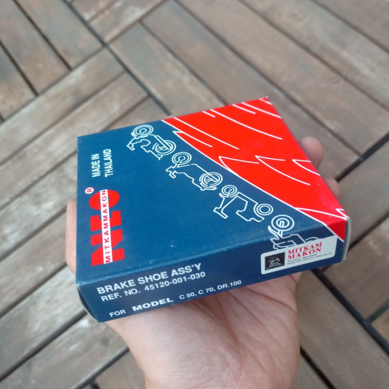 Bố thắng đùm, má phanh NEO cho dream, wave, cub, future1 hàng thái lan hiệu Mitkammakon