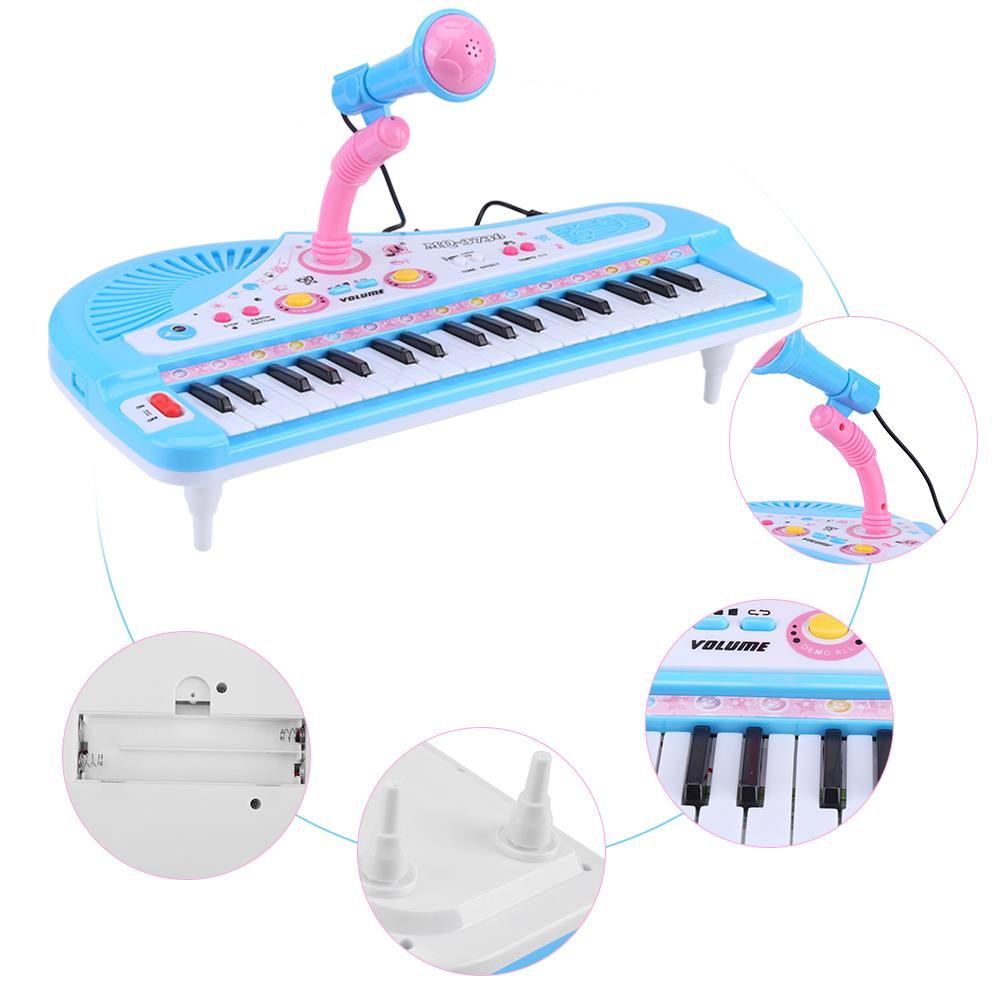 Đàn piano mini 37 phím cho trẻ em + Microphone