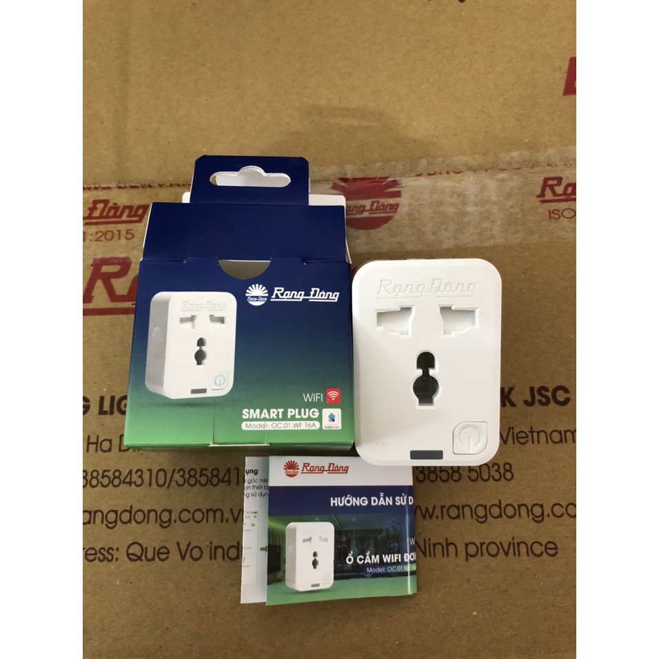 Ổ cắm wifi đơn Rạng Đông - Model: OC.01.WF 16A