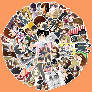 Set 50 nhãn dán trang trí hình nhân vật Homiya trong phim hoạt hình Nhật Bản độc đáo