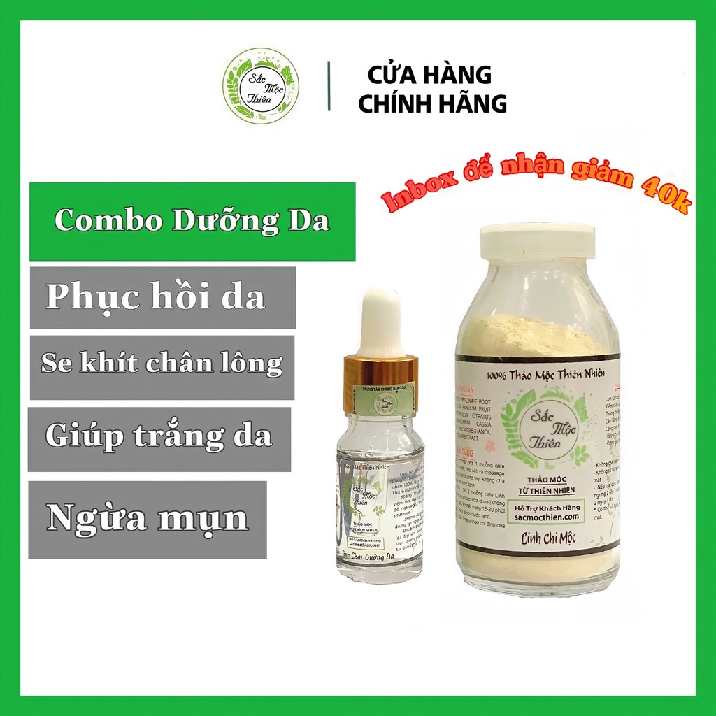 Combo Dưỡng Trắng Da Sắc Mộc Thiên - Dưỡng Da Sau Tái Tạo