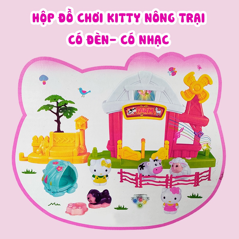 BỘ ĐỒ CHƠI NHÀ NÔNG TRẠI HELLO KITTY