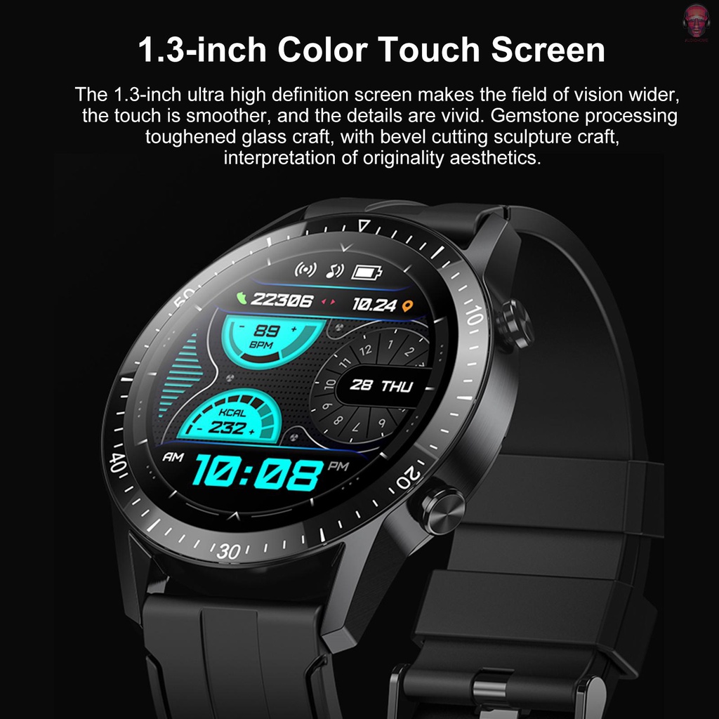 Đồng Hồ Thông Minh TM02 Chống Thấm Nước Hỗ Trợ Theo Dõi Nhịp Tim Huyết Áp Màn Hình Cảm Ứng IP67