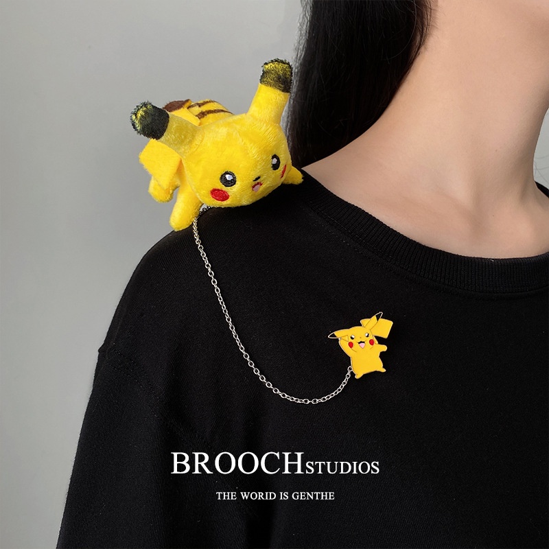 Sy2 Ghim Cài Túi Xách Hình Thú Nhồi Bông Hoạt Hình Pikachu Patrick Khủng Long