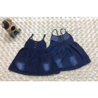BG26-Đầm jean 2 dây dễ thương cho bé gái