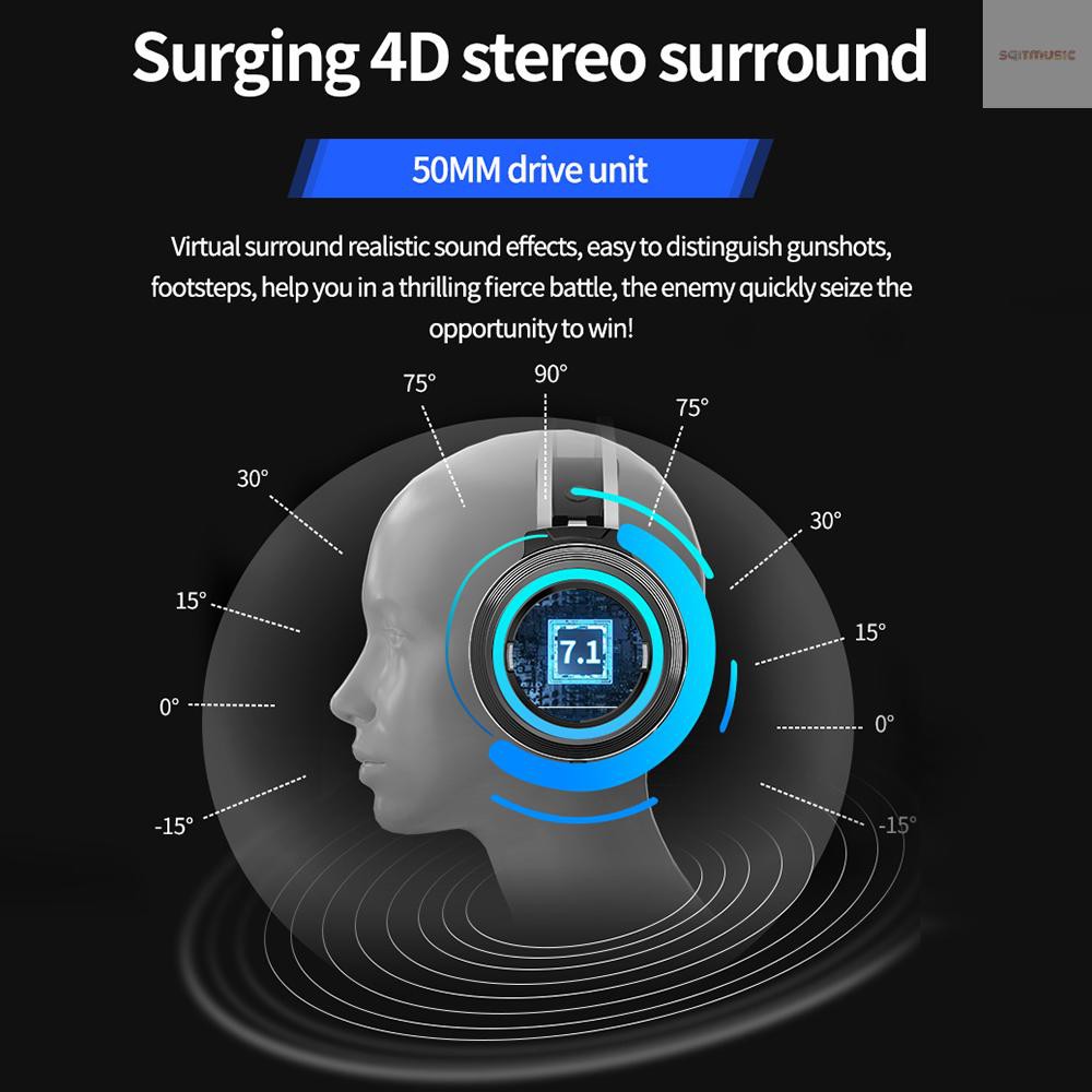 Tai Nghe Chụp Tai Chơi Game Bs X9 7.1 Có Mic Và Đèn Led | BigBuy360 - bigbuy360.vn