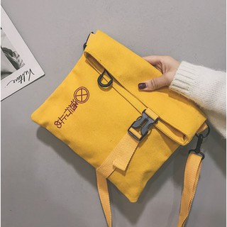 (Ảnh thật) Túi đeo chéo dấu X tròn basic