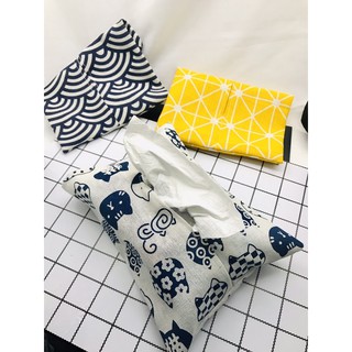 Túi vải canvas mỏng đựng khăn giấy