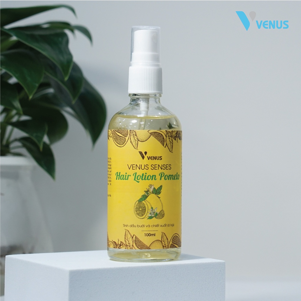 Xịt tóc, Tinh dầu bưởi, Xịt bưởi Venus Senses Hair Lotion Pomelo chính hãng, kích mọc tóc, giảm rụng tóc, chăm sóc tóc