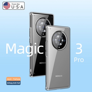 Ốp điện thoại pc trong suốt viền mềm chống sốc chống dấu vân tay cho honor magic 3 pro honor x20