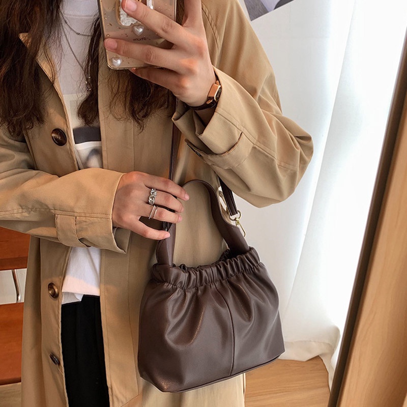 IELGY Túi Đeo Vai Một Bên Vai Đơn Giản Thoải Mái Cho Nữ