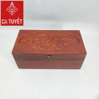 HỘP ĐỰNG TRANG SỨC, HỘP ĐỰNG CON DẤU CÔNG TY GỖ HƯƠNG CHẠM CHIM PHƯƠNG ( LOẠI TO - ẢNH THẬT 100%)