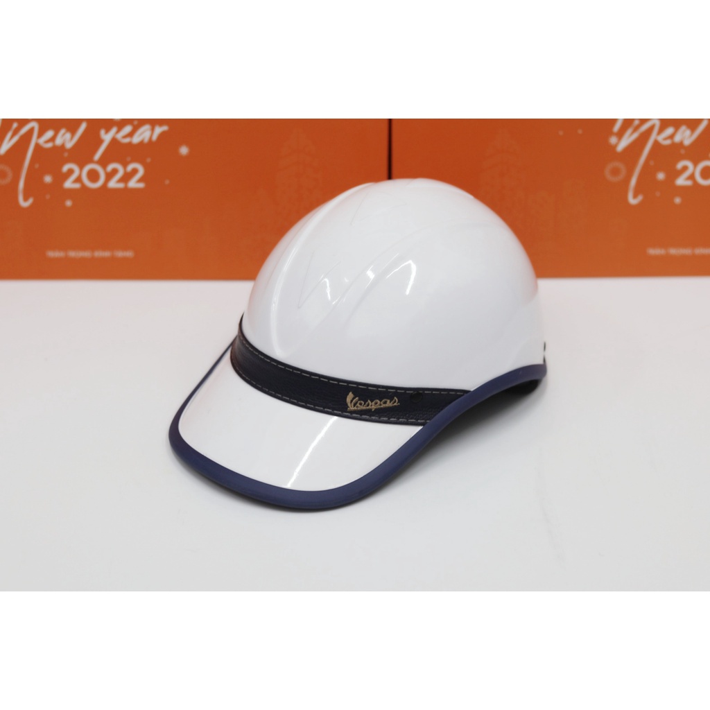 Mũ Bảo Hiểm Lưỡi Trai VESPA Có Lỗ Phía Sau