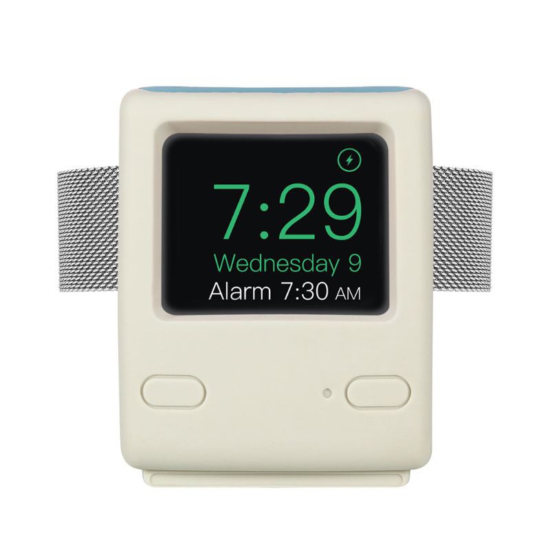 Đế Sạc Bằng Silicone Phong Cách Retro Cho Đồng Hồ Thông Minh Apple Watch Series 4 / 3 / 2 / 1