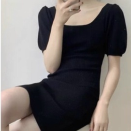 Váy Len Body Cổ Chữ U_Xưởng May Quang Anh