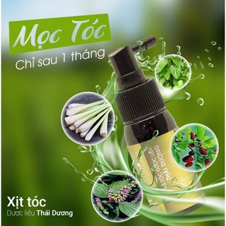 Xịt tóc Dược liệu Thái Dương - kích thích mọc tóc (Hộp 1 chai x 30ml/100 ml)