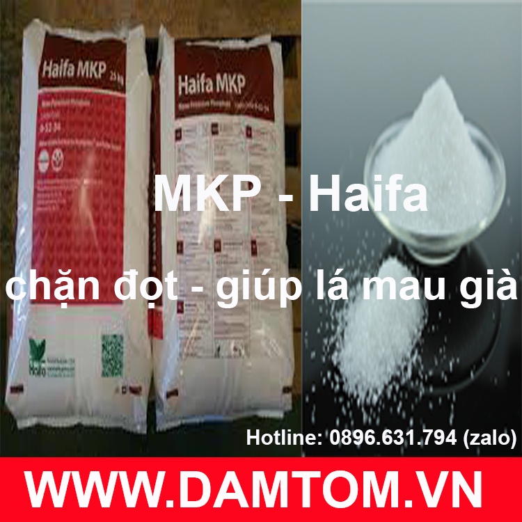 Gói 500 gam - phân bón MKP 0-52-34 Haifa - Israel KH2PO4 Kali dihidro photphat