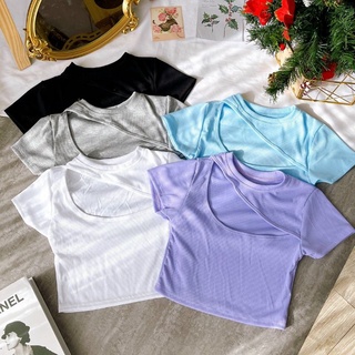 Áo kiểu croptop cut out