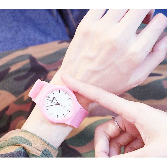 ĐỒNG HỒ NƯ DÂY CAO SU JINGIS 357NHIỀU MÀU PHONG CÁCH HÀN QUỐC | BigBuy360 - bigbuy360.vn