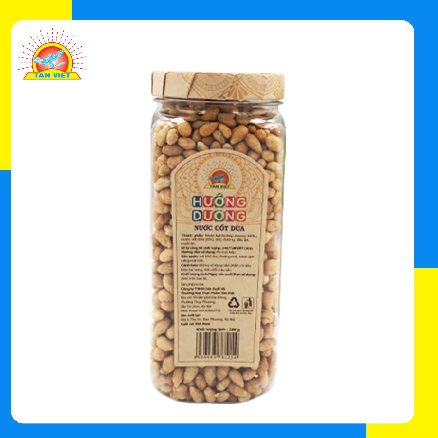 Hướng Dương Cốt Dừa Tân Việt Chuẩn Vị Thơm Béo An Toàn Vệ Sinh Thực Phẩm 90gr - 280gr