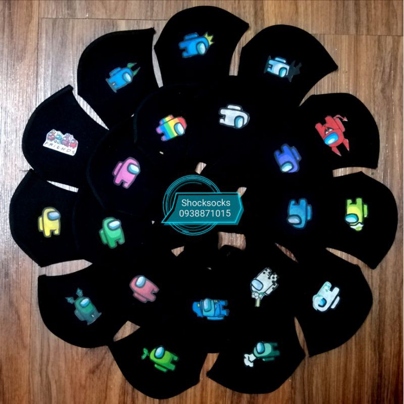 (45 MẪU) 1 cái khẩu trang vải Among Us - MÀU ĐEN | BigBuy360 - bigbuy360.vn