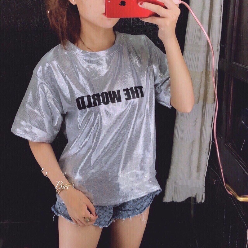 [ siêu hot 2021 ] Áo thun nhũ kim tuyến - kim sa unisex thời trang nhiều màu nhiều kiểu form rộng hot trend 2020