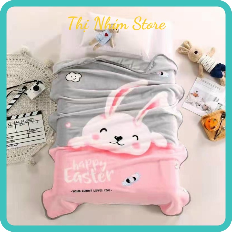 Chăn lông tuyết, Thị Nhím Store, Chăn lông tuyết siêu mềm mại ấm áp cho bé