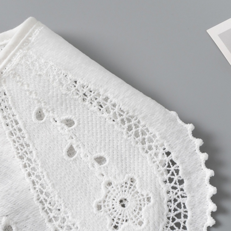 Khăn Choàng Cổ Ren Họa Tiết Cánh Bướm Thêu Hoa Thời Trang Mùa Hè Xinh Xắn Cho Nữ