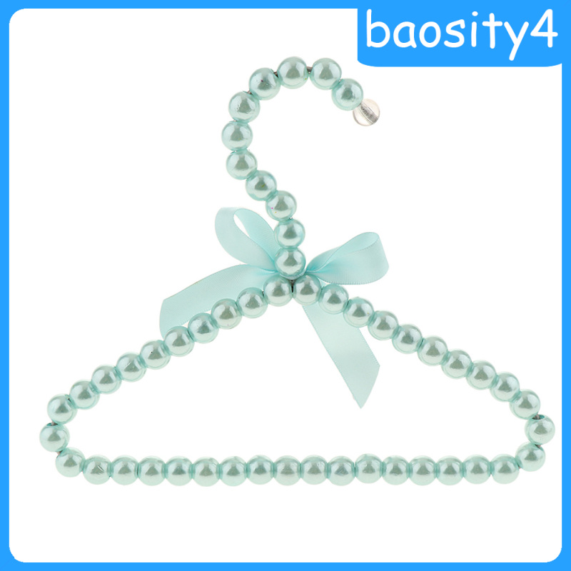 4 Móc Treo Quần Áo Hình Nơ Đính Ngọc Trai Cho Bé Gái