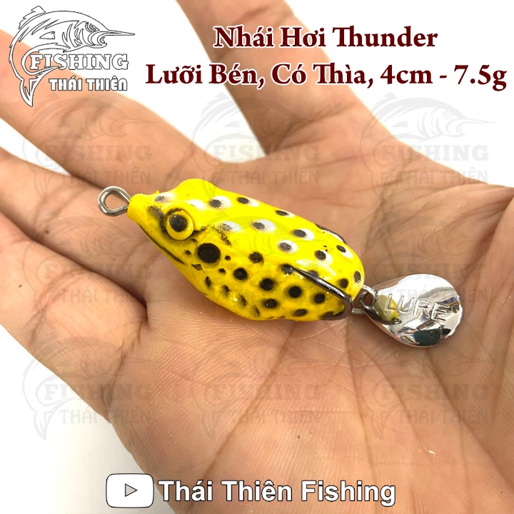 Mồi Hơi Giả Câu Cá Lóc Thunder Có Thìa Dài 4cm Nặng 7g Mẫu Mới Nhiều Màu Siêu Nhạy