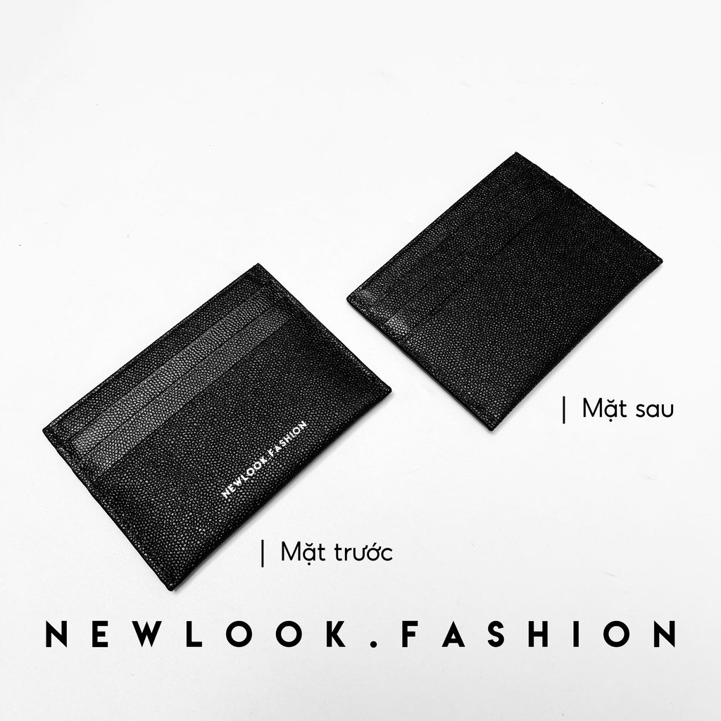 ★ VÍ ĐỰNG THẺ DA THẬT ( CARD HOLDER ) UNISEX NAM NỮ THỜI TRANG SIZE MINI NHỎ GỌN ( 6 ngăn thẻ )