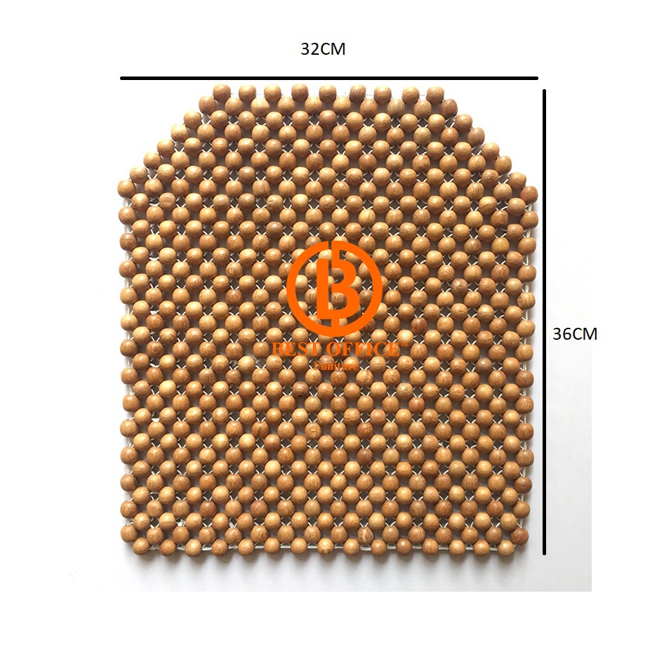 Lót ghế hạt gỗ đa năng, lót ghế văn phòng, ghế ô tô, lót yên xe máy SIÊU THOÁNG MÁT