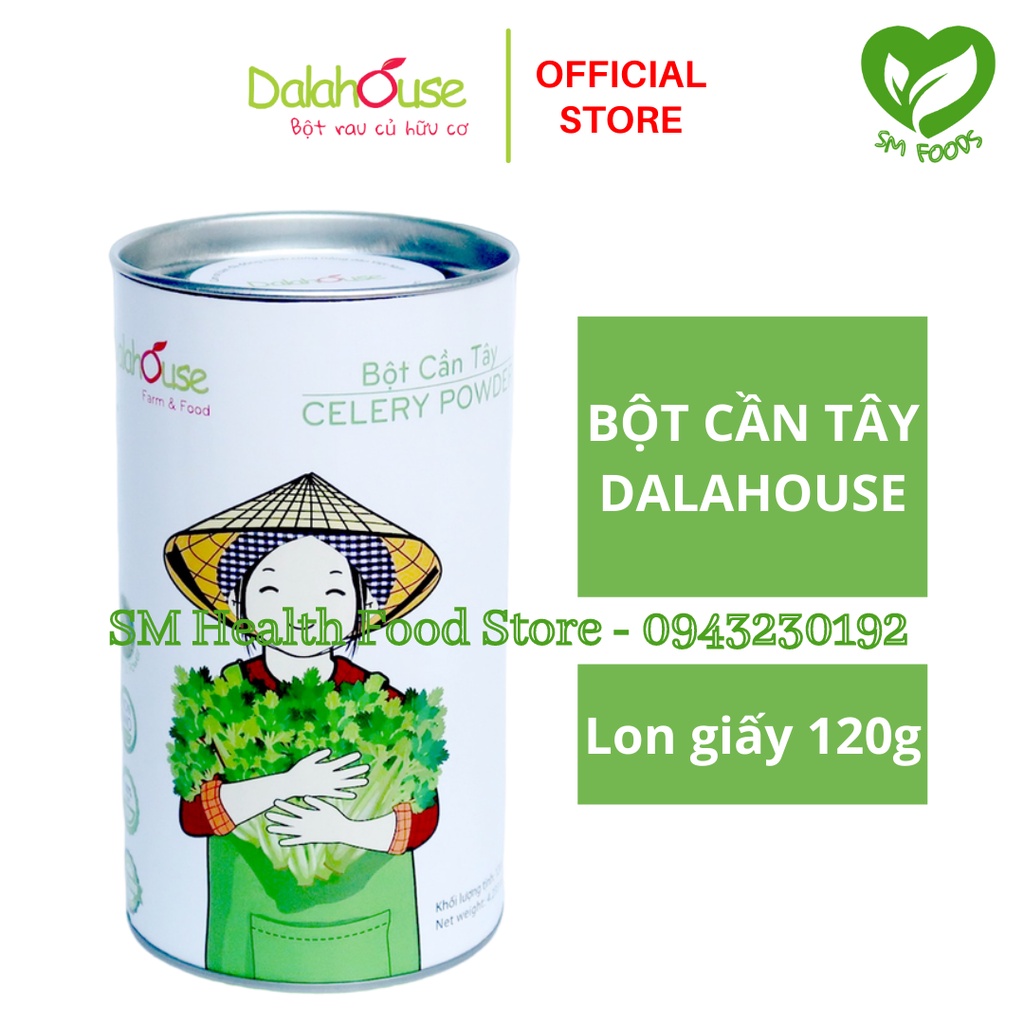 Bột Cần Tây Sấy Lạnh Nguyên Chất Dalahouse 50g / 120g