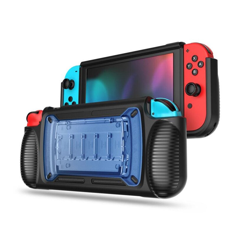 Tay Cầm Chơi Game Nintendo Switch Bằng TPU PC Có 7 Ngăn Đựng Thẻ Tiện Dụng