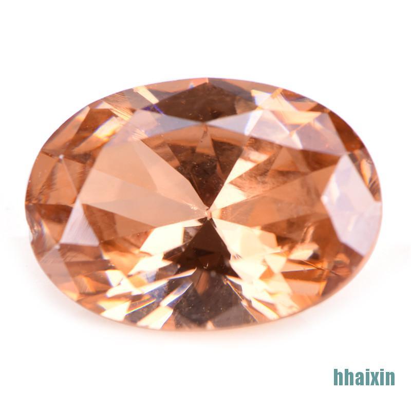 Đá Zircon Tự Nhiên Hình Oval 10x14mm Dùng Làm Đồ Trang Sức Thủ Công