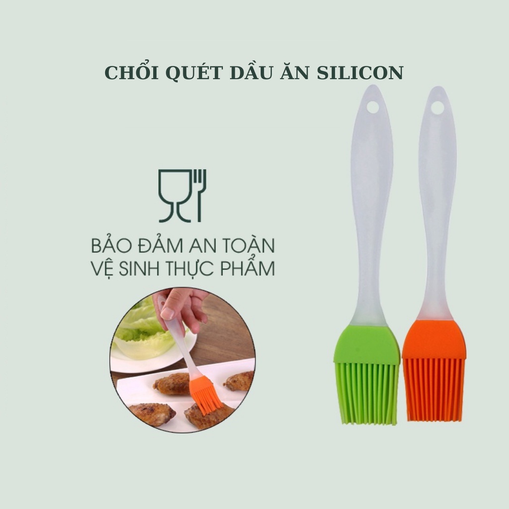 Chổi Cọ Silicon Quét Gia Vị Quét Dầu