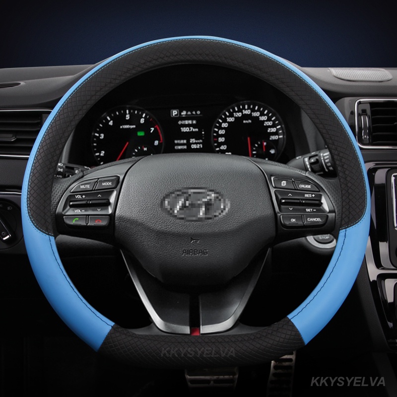 Bao Da PU Bọc Vô Lăng Xe Hơi Hình Chữ D Cho Hyundai Tucson 2021 NX4 Elantra 7th Sonata 10th 2020 2021