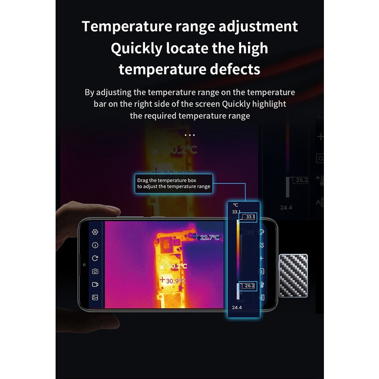 Cam nhiệt Qianli IR Eye kết nối Android hỗ trợ sửa chữa pan chập, dò nguồn, ăn dòng